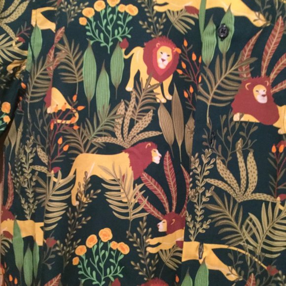 Men's button down animal print new with tags shirt - Picture 2 of 4